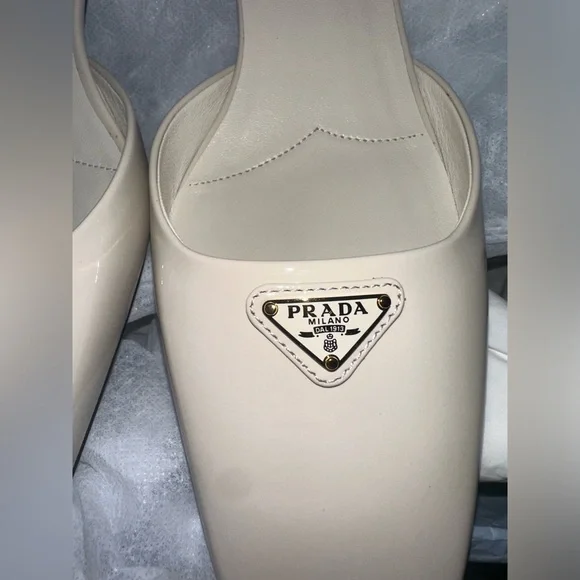 Prada leather pumps ballerinas ivory 38 - Picture 2 of 9